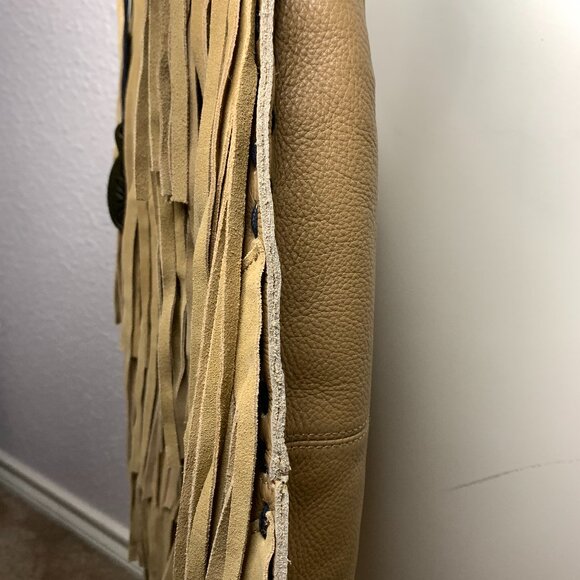 MUXO Large Tan Leather Shoulder Bag - Picture 8 of 17